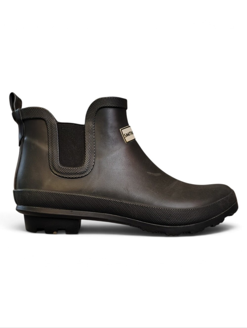 Smith & Hawken Black Rubber Chelsea Ankle Rain Boots Waterproof Women’s Size 9